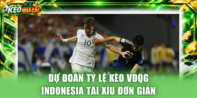 Dự đoán tỷ lệ kèo VĐQG Indonesia Tài Xỉu đơn giản