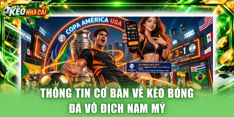 Thông tin cơ bản về kèo bóng đá vô địch Nam Mỹ
